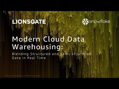 AWS re:invent 2017: Modern Cloud Data Warehousing: Blending Structured and Semi-Stru (DAT307)