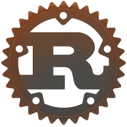 rusty Rust gear logo