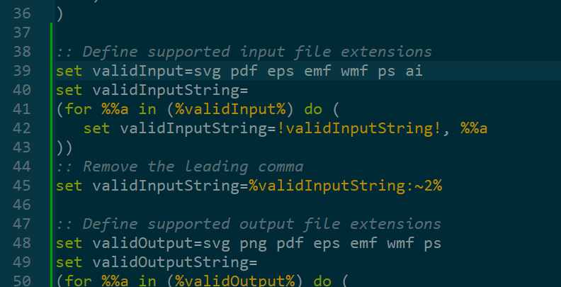 Add input / output type