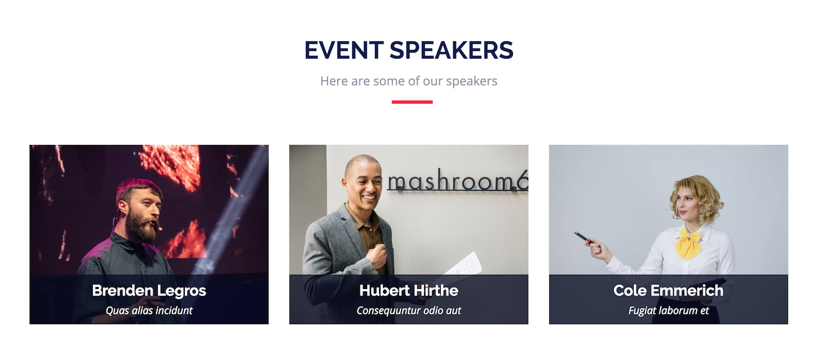 Laravel Conference event speakers