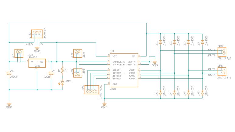 L298N board schematic