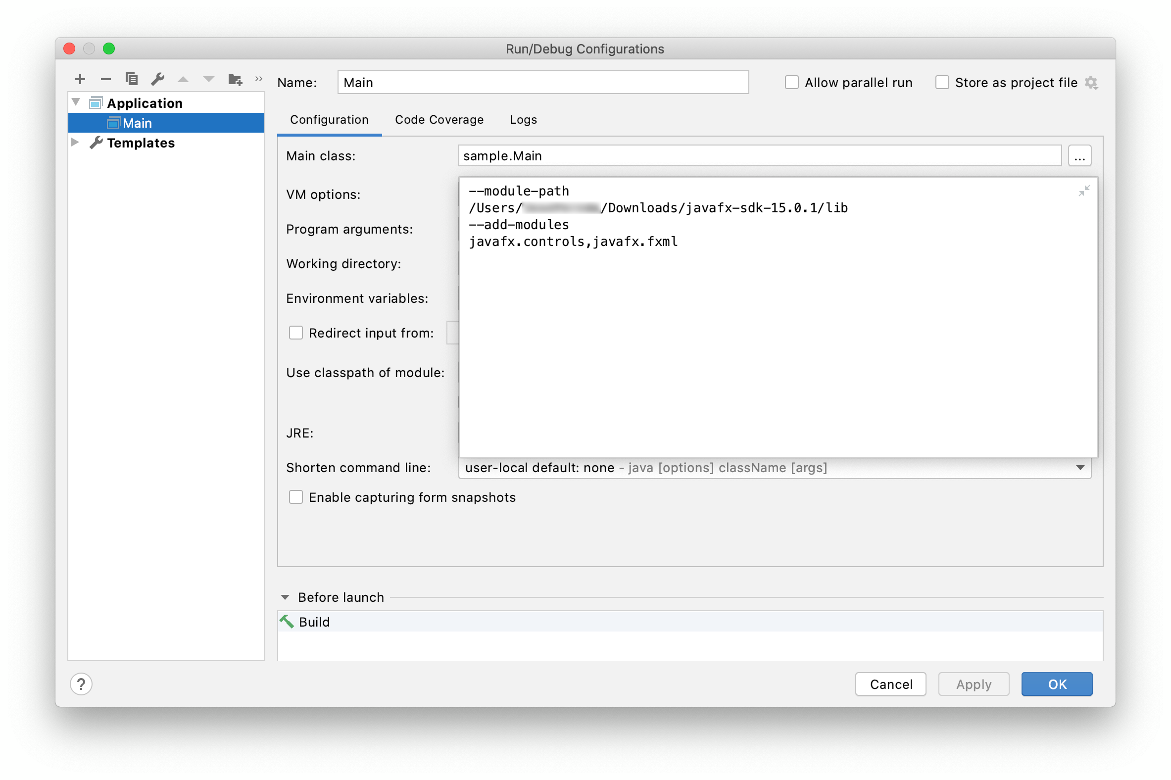 VM options
