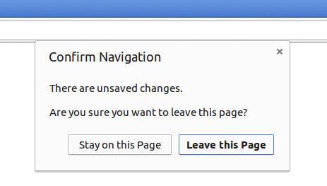 Google Chrome onbeforeunload dialog