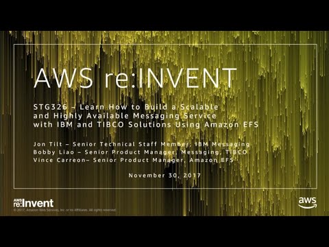 AWS re:invent 2017: Learn How to Build a Scalable and Highly Available Messaging Ser (STG326)