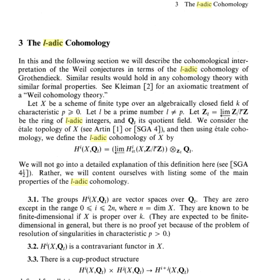 hartshorne on weil conjectures