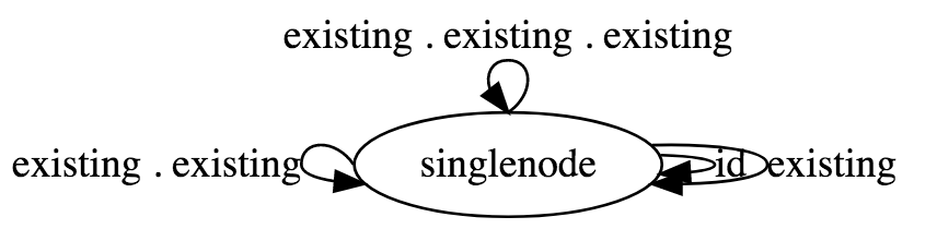 A graph with one node and many edges