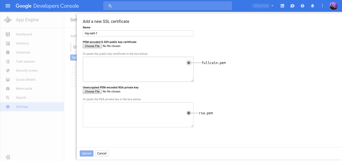 Google Cloud Dev Console