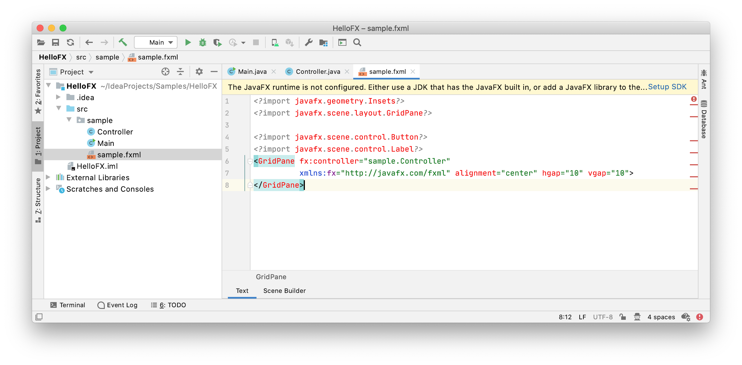 Missing JavaFX classes