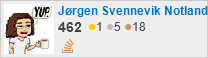 combined Stack Exchange profile for Jørgen Svennevik Notland