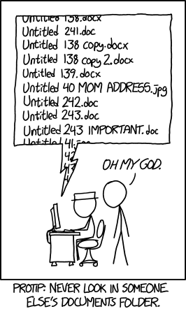 "Documents" by XKCD, licensed under a Creative Commons Attribution-NonCommercial 2.5 License