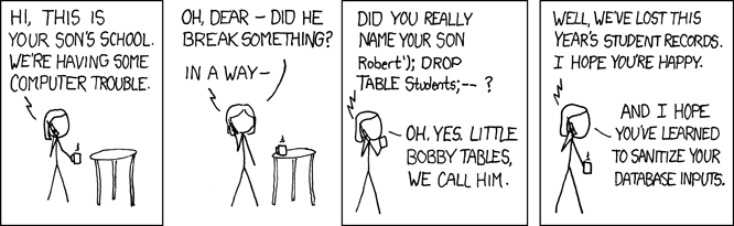 Exploits of a Mom from XKCD.com