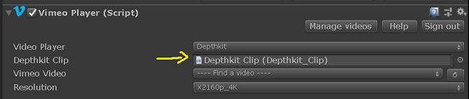 Attaching your Depthkit Clip to the Vimeo Player