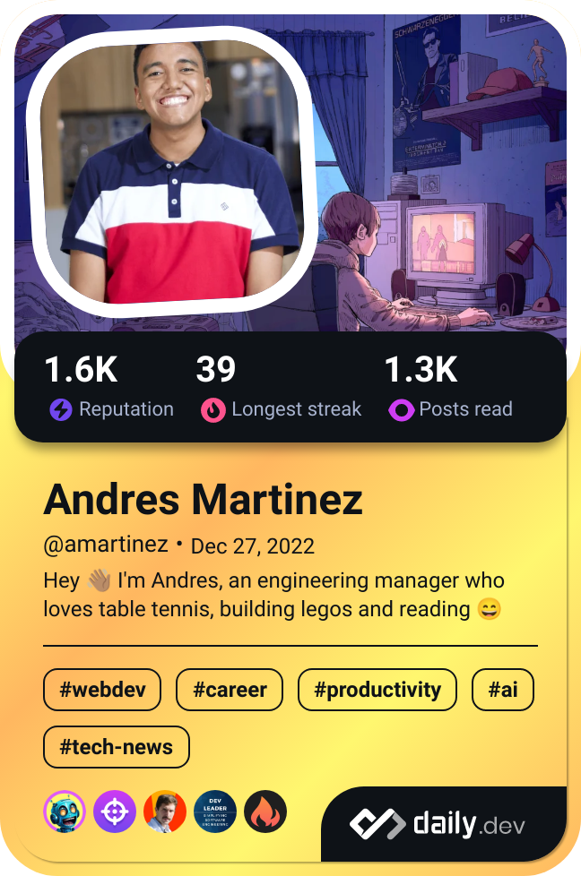 Andres Martinez's Dev Card