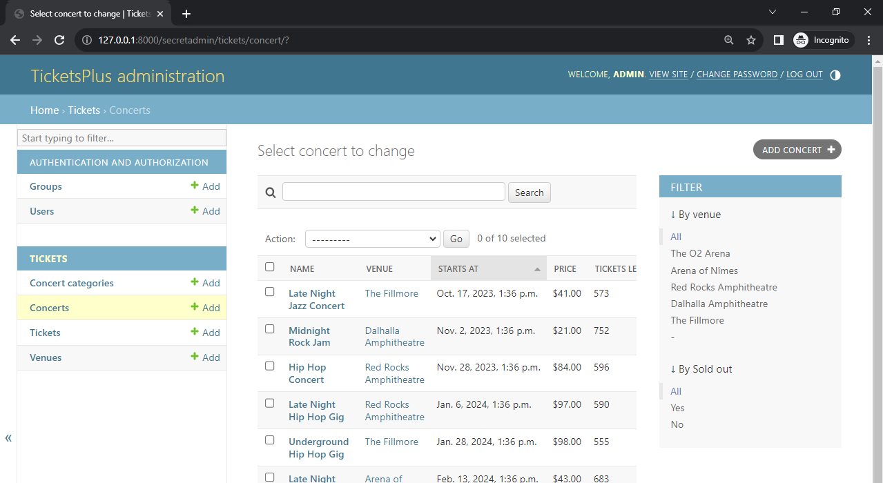 Django Admin Filters