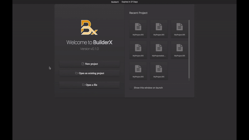 BuilderX Demo