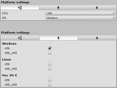 Plugin settings for x86 DLLs