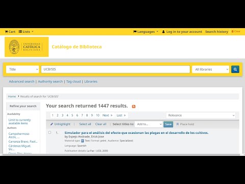 Video: How to Use Advanced Research Directly on Library UCB