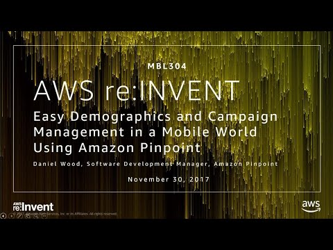 AWS re:invent 2017: Easy Demographics and Campaign Management in a Mobile World Usin (MBL304)