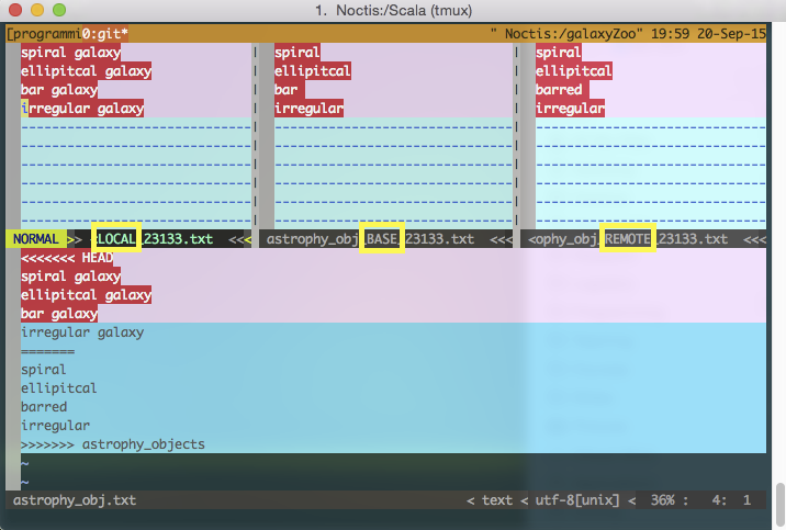 Vim mergetool image