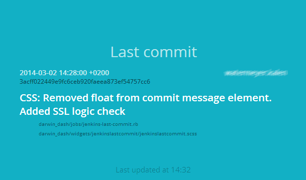 Jenkins Last Commit - screenshot