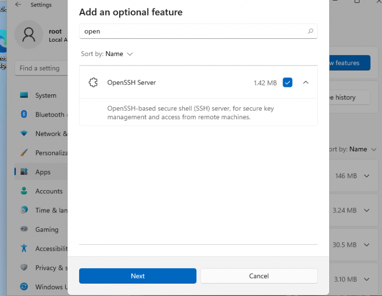 ssh into windows machine