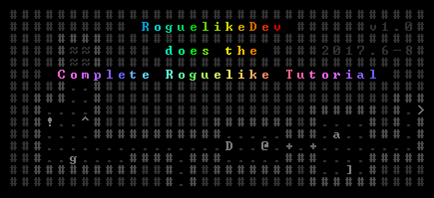 RoguelikeDev Does the Complete Roguelike Tutorial Event Logo