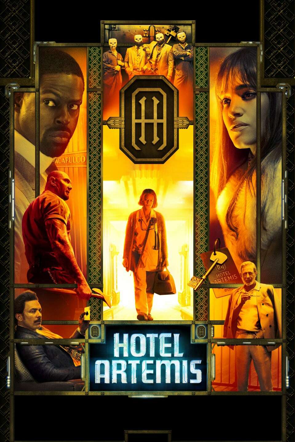 Hotel Artemis poster and Letterboxd link