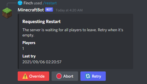 Restart Interaction