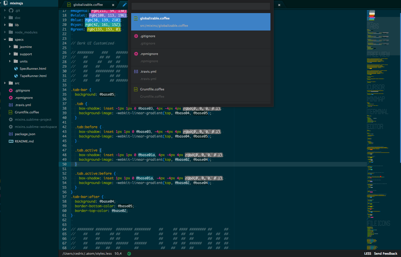 Atom Editor Screenshot