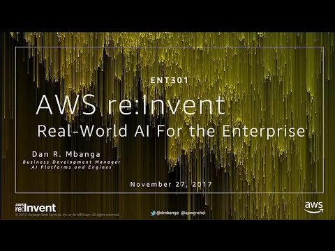 AWS re:invent 2017: Real-World AI and Deep Learning for the Enterprise (ENT301)