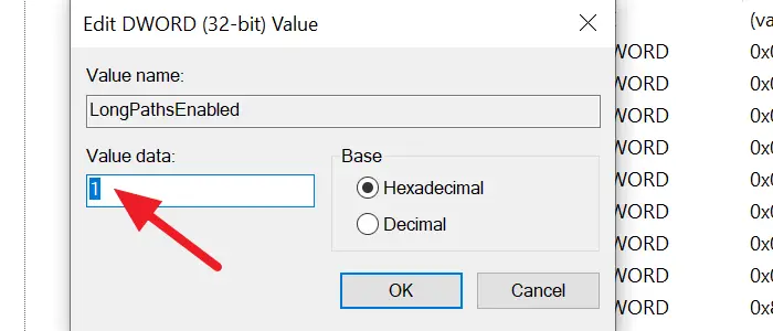 change value in DWORD