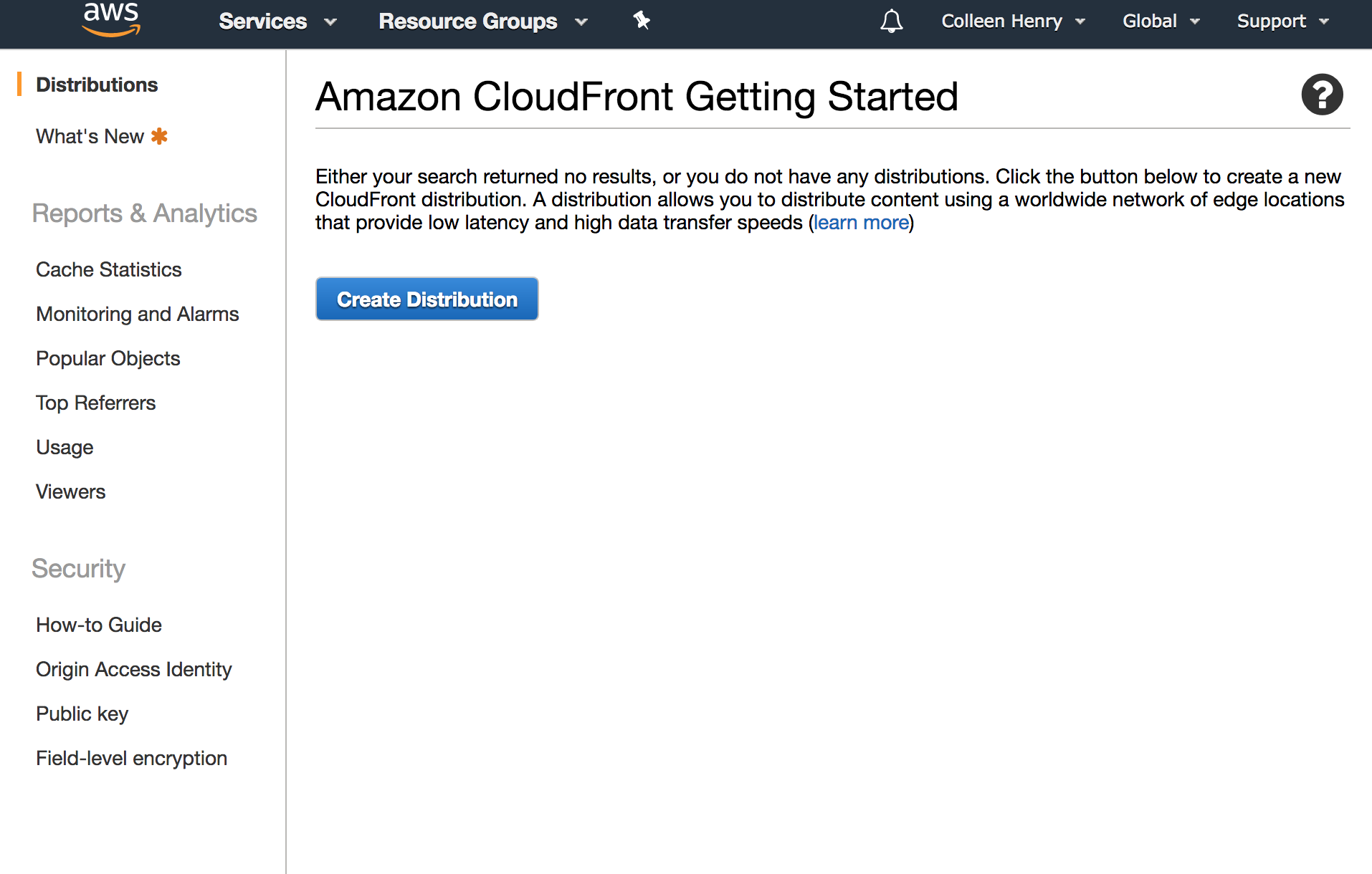 CloudFront Getting Started