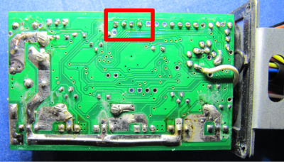 Solderpad backside of pcb