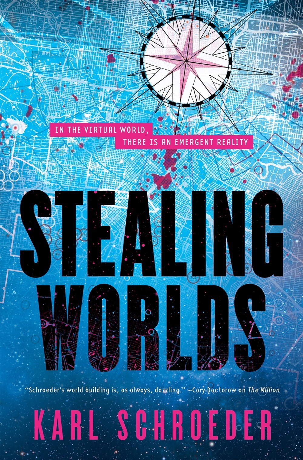 Stealing Worlds book cover and Goodreads link
