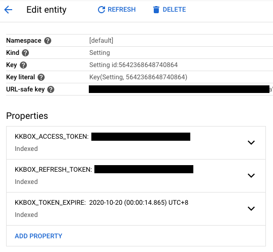 GAE datastore entity