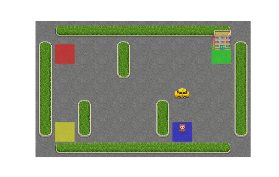 Taxi-v3 environment snapshot