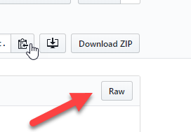 Location of Raw Button