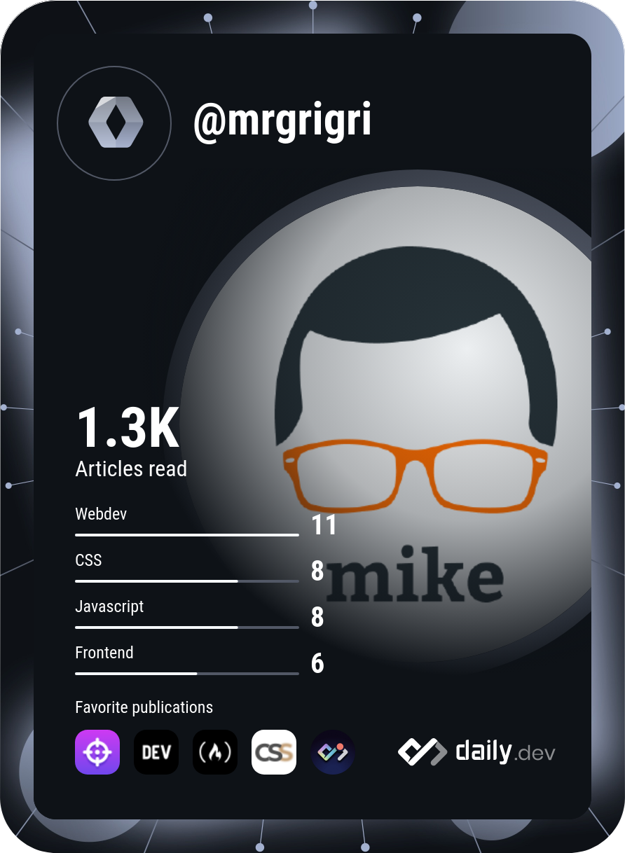 Michael Richins's Dev Card