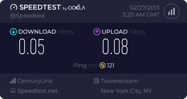 Second Speed Test