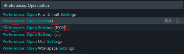 Preferences - settings