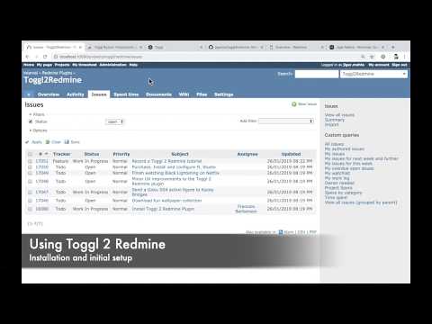 Toggl 2 Redmine Video Tutorial