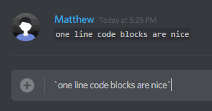 one line code blocks