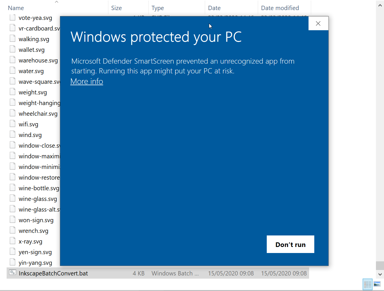 Windows protected your PC