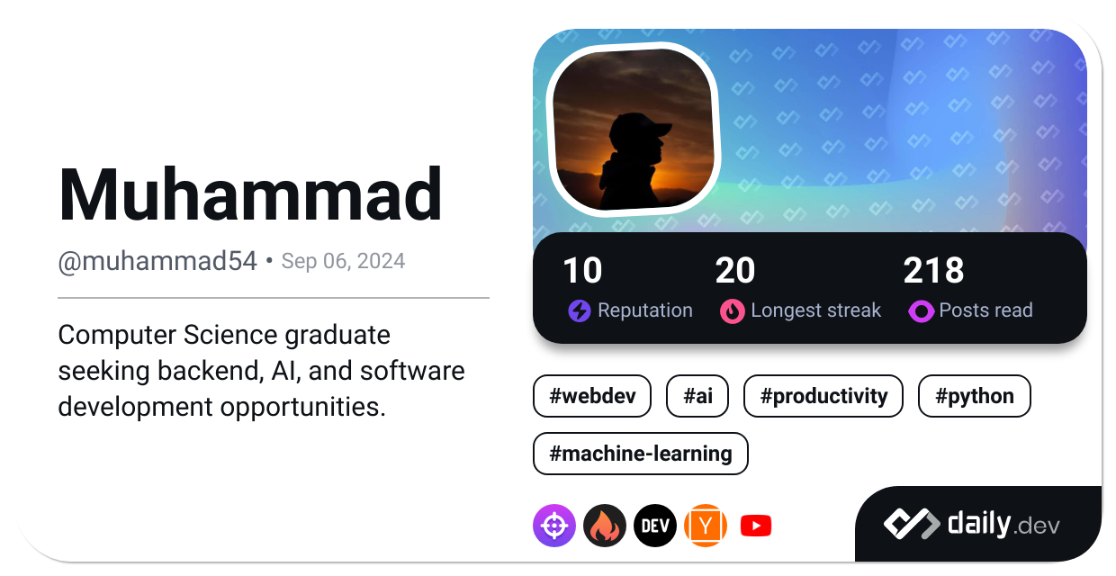 Muhammad's Dev Card