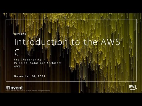 AWS re:invent 2017: Introduction to the AWS CLI (DEV323)