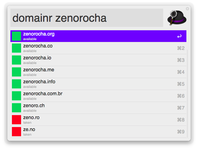 Domainr Workflow