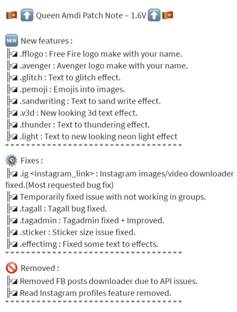 QueenAmdi 1.6v patch note