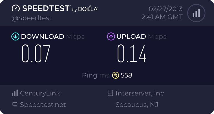 Speedtest Result