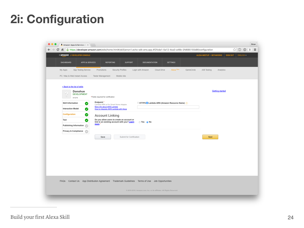 Step 2i: Configuration