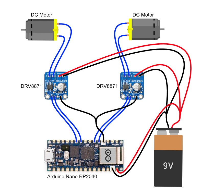 Speed Wheels Arduino Nano Circuit